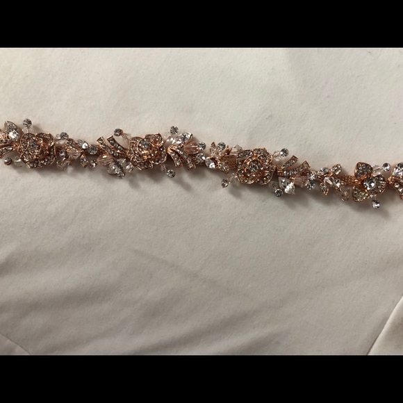 Bridal rose gold belt - Picture 6 of 10